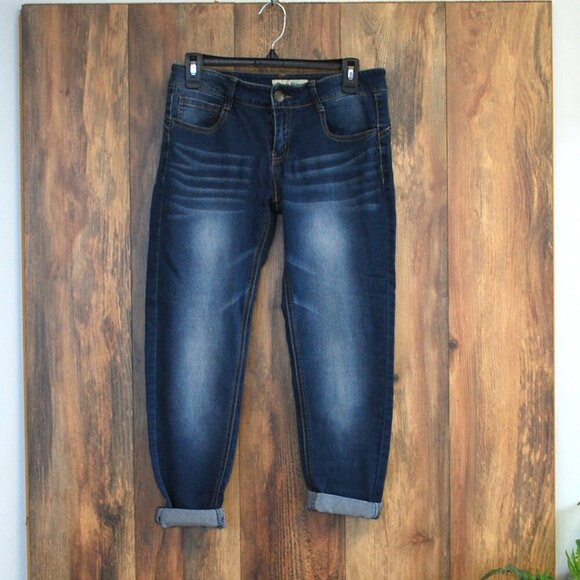 Paris Blues Women's Ankle Cropped Jeans 9 - Picture 2 of 5